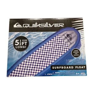 Quiksilver Checkers Surfboard Float Over 5.5' Long NEW